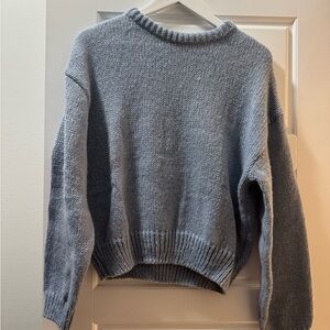 Dusty Blue Crew Sweater
